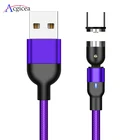 Магнитный кабель USB Type C, шнур USB C для быстрой зарядки телефона, магнитное зарядное устройство для Samsung S9 Note 9 8 Huawei pocophone F1, кабель Type-C