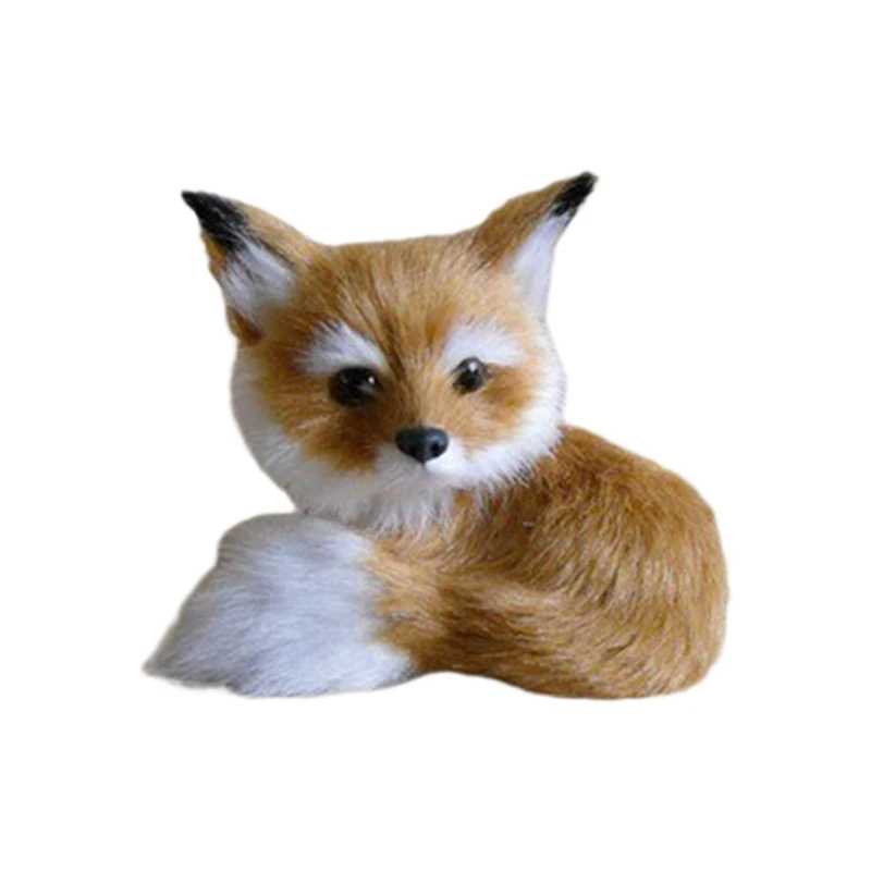 

Creative Gift for Kids&Adults Realistic Fluffy Fox Plush Made Trick Supplies