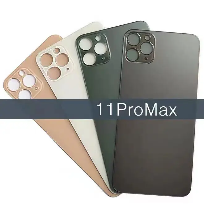 For iPhone12MINI 12 12PRO 12PROMAX Back Glass Battery Cover High Quality Big Hole Rear Door Housing parts Replacement