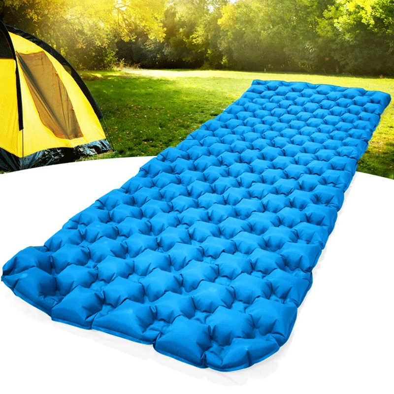 Camping Mat Inflatable Moisture Proof Pad Outdoor Portable Lawn Beach Camping Mattress Easy Storage Inflatable Mattress