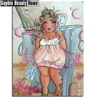 Алмазная живопись сделай сам, вышивка крестиком толстых дам, пикантная Женская картина из смолы и камня, квадратная полноформатная Алмазная вышивка, наклейки er204045