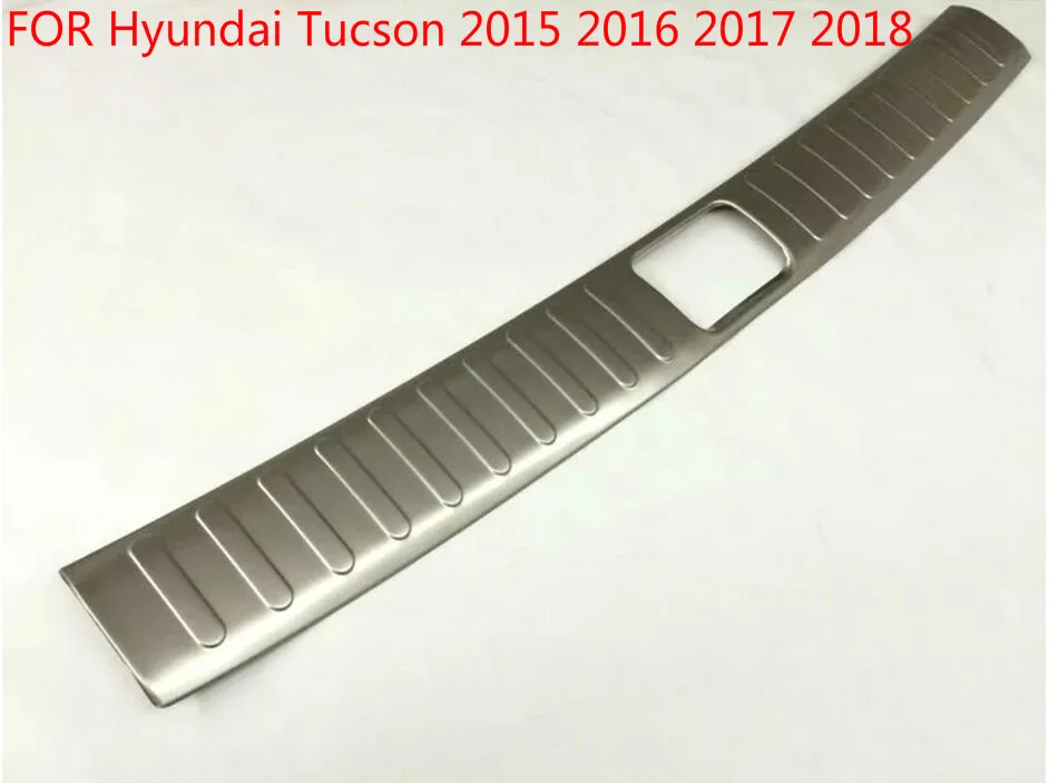 Интерьер из нержавеющей стали задняя Рабочая пластина порог двери для Hyundai Tucson 2015