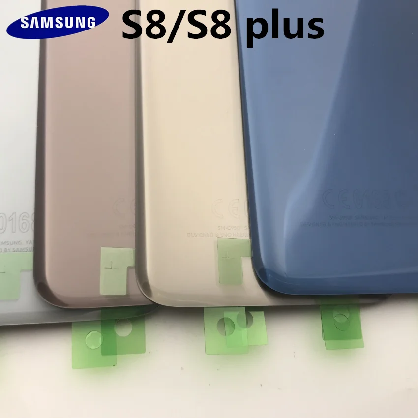 Оригинальное 3D стекло для samsung Galaxy S8 S8 Plus G950F G955F задняя крышка батарейного отсека задняя крышка Корпус Замена чехол+ клейкая наклейка
