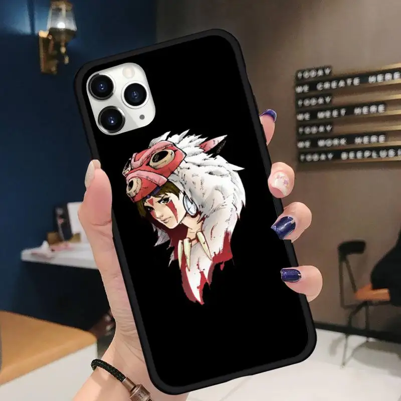 

Japanese Anime Princess Mononoke Phone Case for iPhone 11 12 pro XS MAX 8 7 6 6S Plus X 5S SE 2020 XR mini Funda