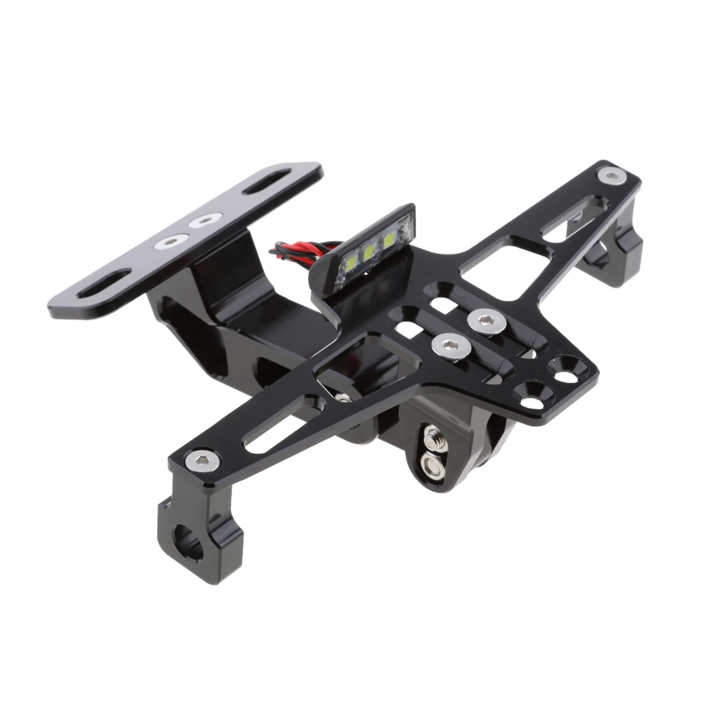 Регулируемая рамка для номерного знака мотоцикла кронштейн со светодиодной