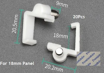 16 18mm Panel Пластиковая мебель шкаф, полка держатель кронштейн шпильки колышки прозрачный коричневый белый бежевый - Цвет: 16 18mm Panel