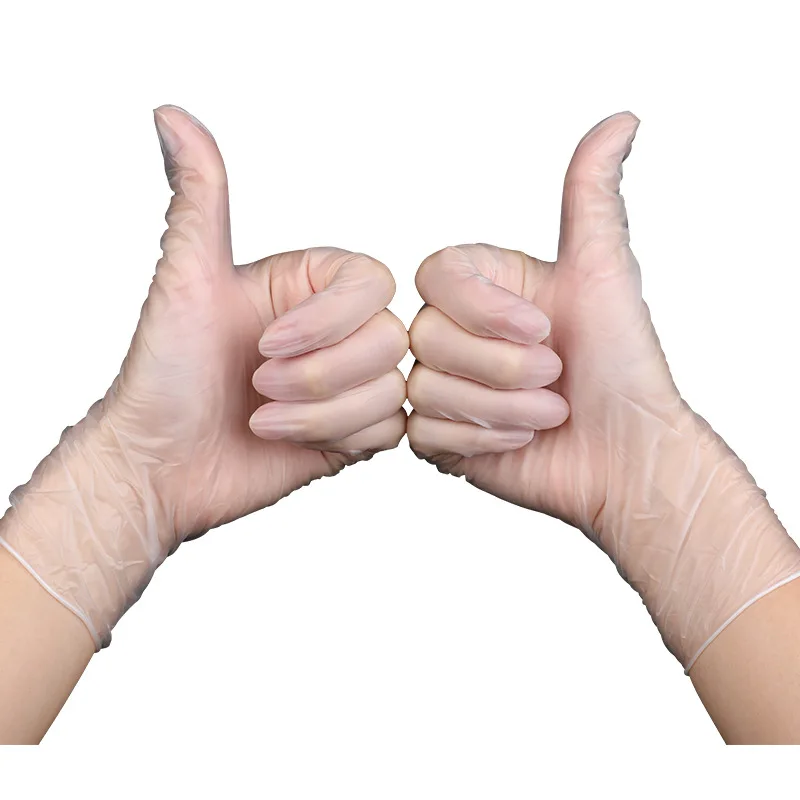 

Disposable gloves oil-proof thick PVC transparent 100 piece /Pack