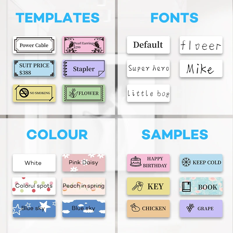 Портативный термопринтер для этикеток цена цветная наклейка учетной записи