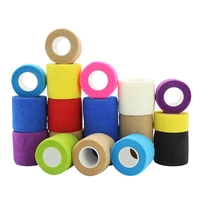 1pcs printed medical self adhesive elastic bandage 4 5m colorful sports wrap tape for finger joint knee first aid kit pet tape