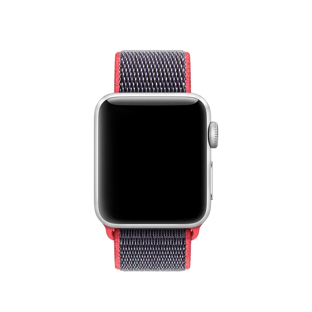 Обновленная Спортивная петля для apple watch серии 5 4 3 2 1 ремешок для iwatch 44 мм 40 мм 38 мм 42 мм двухслойный тканый нейлоновый Воздухопроницаемый