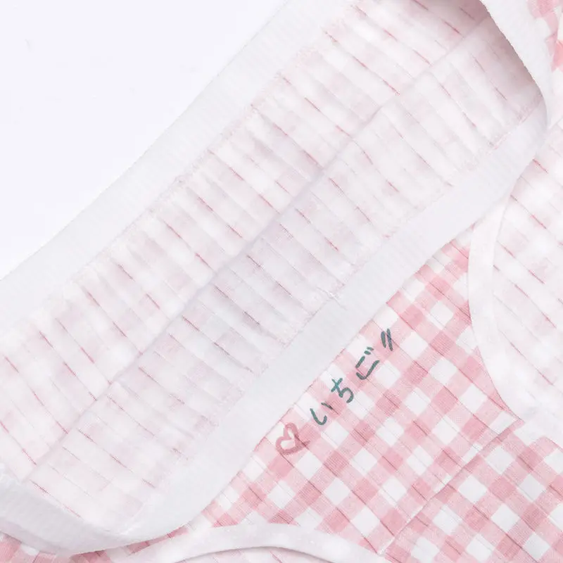 

Pure Cotton Crotch Cotton Crotch Girl Student Japanese Cute Mid-Waist Underwear Female Breathable Plus Size Ladies Triangle