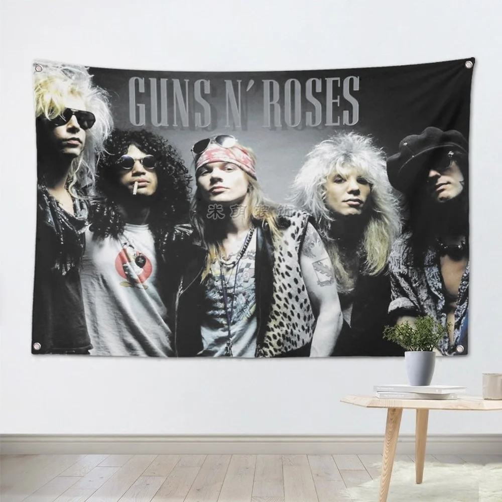 

Metal Music Flag & Banner Pop Rock Singer Posters Stickers Band Logo High Quality Wall Chart Wall Art Vintage Home Decoration