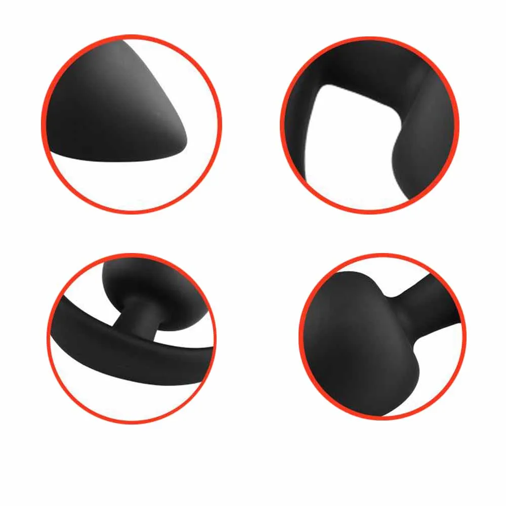 Силиконовая Анальная пробка расширитель светятся в темноте стеклянные шариком