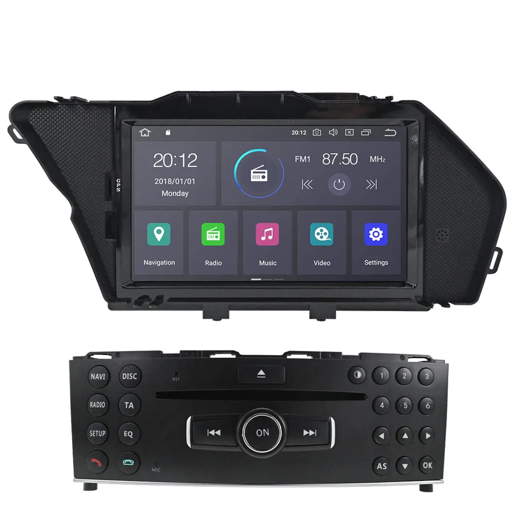 Ips экран Android 10 2 DIN Автомобильный gps-навигация, dvd-плеер радио для Mercedes Benz GLK X204 GLK 300 GLK 350 Мультимедиа Радио