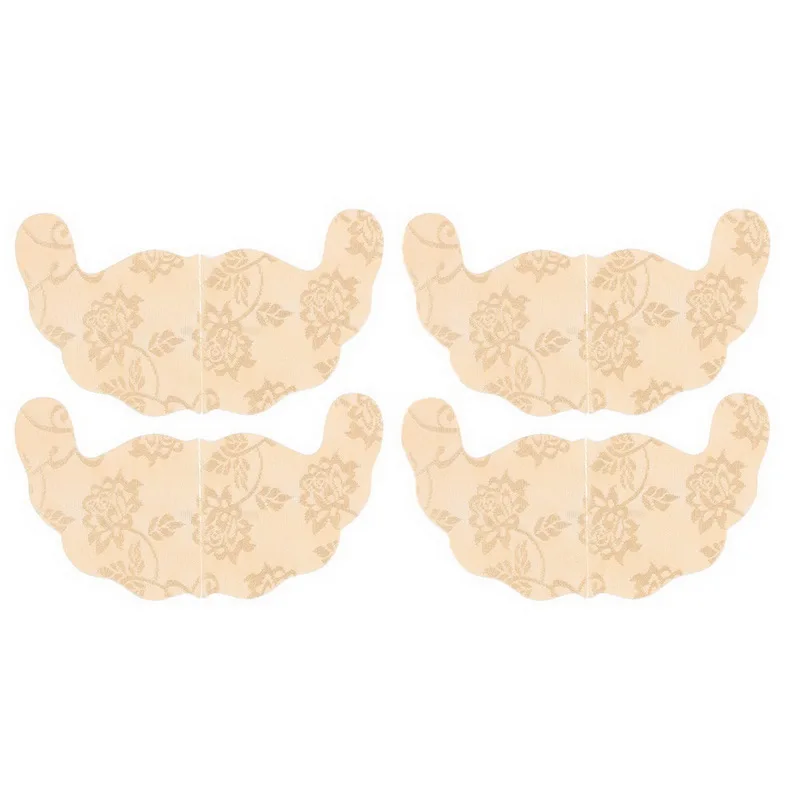 Женский самоклеящийся бюстгальтер без бретелек однотонный кружевной пуш ап