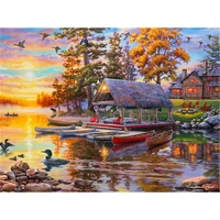 house flower landscape diy cross stitch 11ct embroidery kits craft needlework set printed canvas cotton thread home sell
