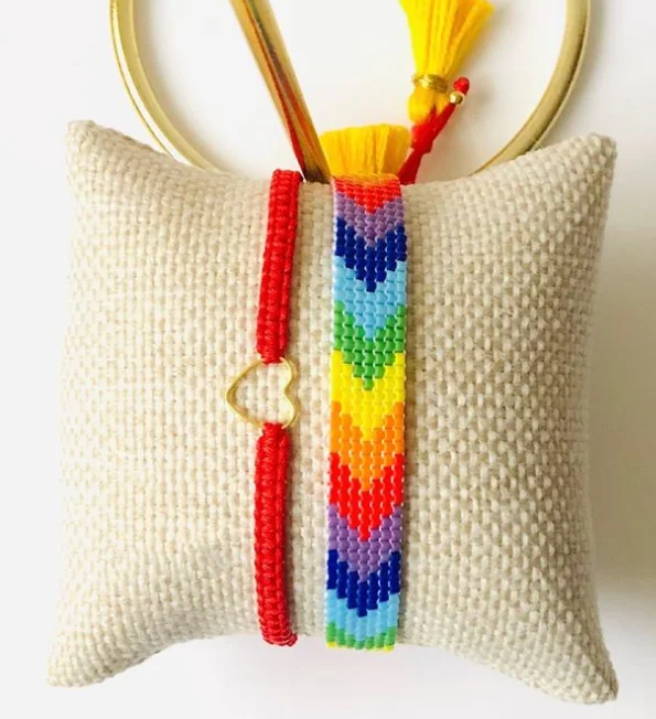 Симпатичные Бусины Миюки Pulseras стрелка узор ткацкий станок ручной работы