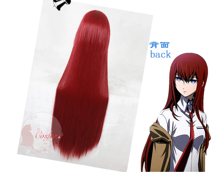 Steins Gate костюм для косплея японское аниме макиз курису косплей парик куртка