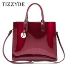 Роскошная Высококачественная сумка из лакированной искусственной кожи, женская наплечная сумка для женщин, Повседневная Сумка-почтальонка Женская WB212