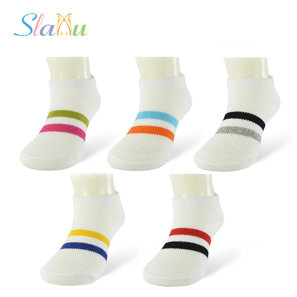 Носки для новорожденных летние сетчатые хлопковые носки мальчиков и девочек 5