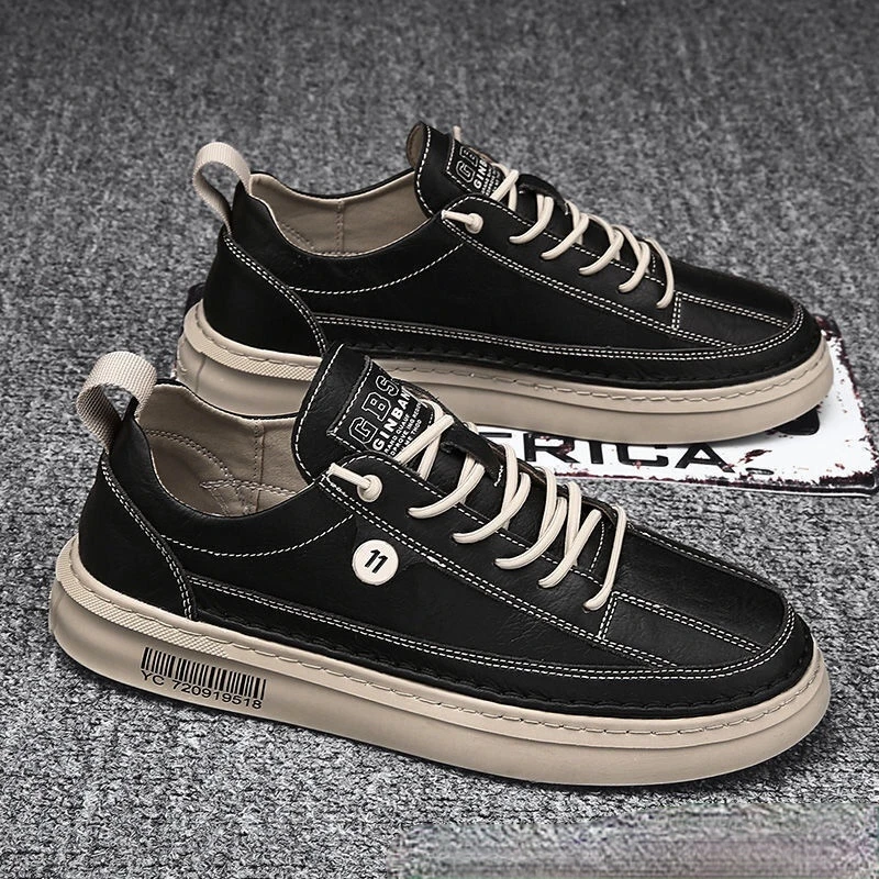 

Top Quality Sneakers for Men Laces Male Footwear Mens Walking Shoes Spring Soft Leather Shoes Men Jogging Trend Shoes Loafers