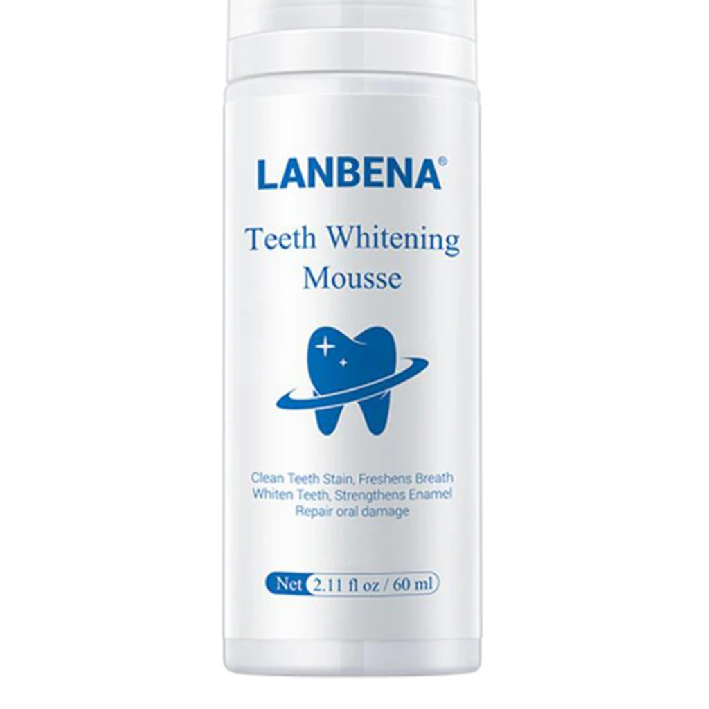 LANBENA мусс для отбеливания зубов средство удаления пятен зубного налета чистки
