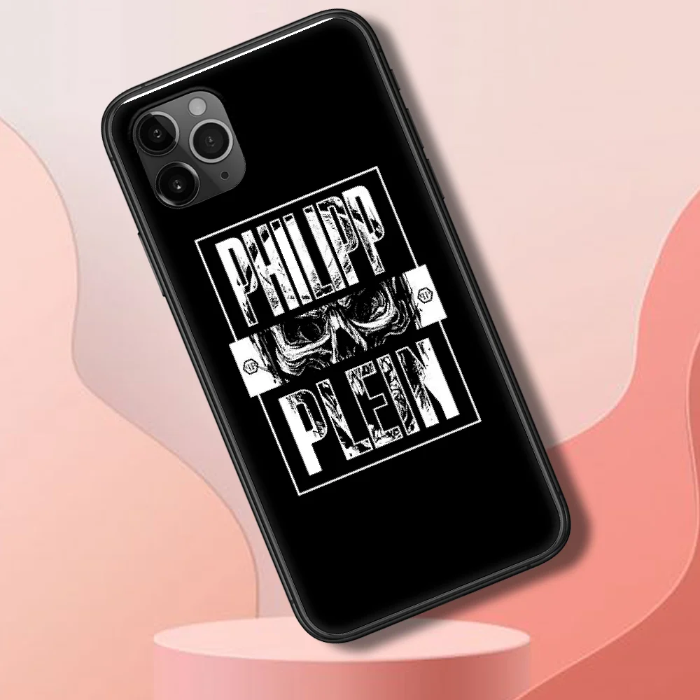 

philipp Luxury qp Brand Phone Case Cover Hull For iphone 5 5s se 2 6 6s 7 8 12 mini plus X XS XR 11 PRO MAX black pretty shell