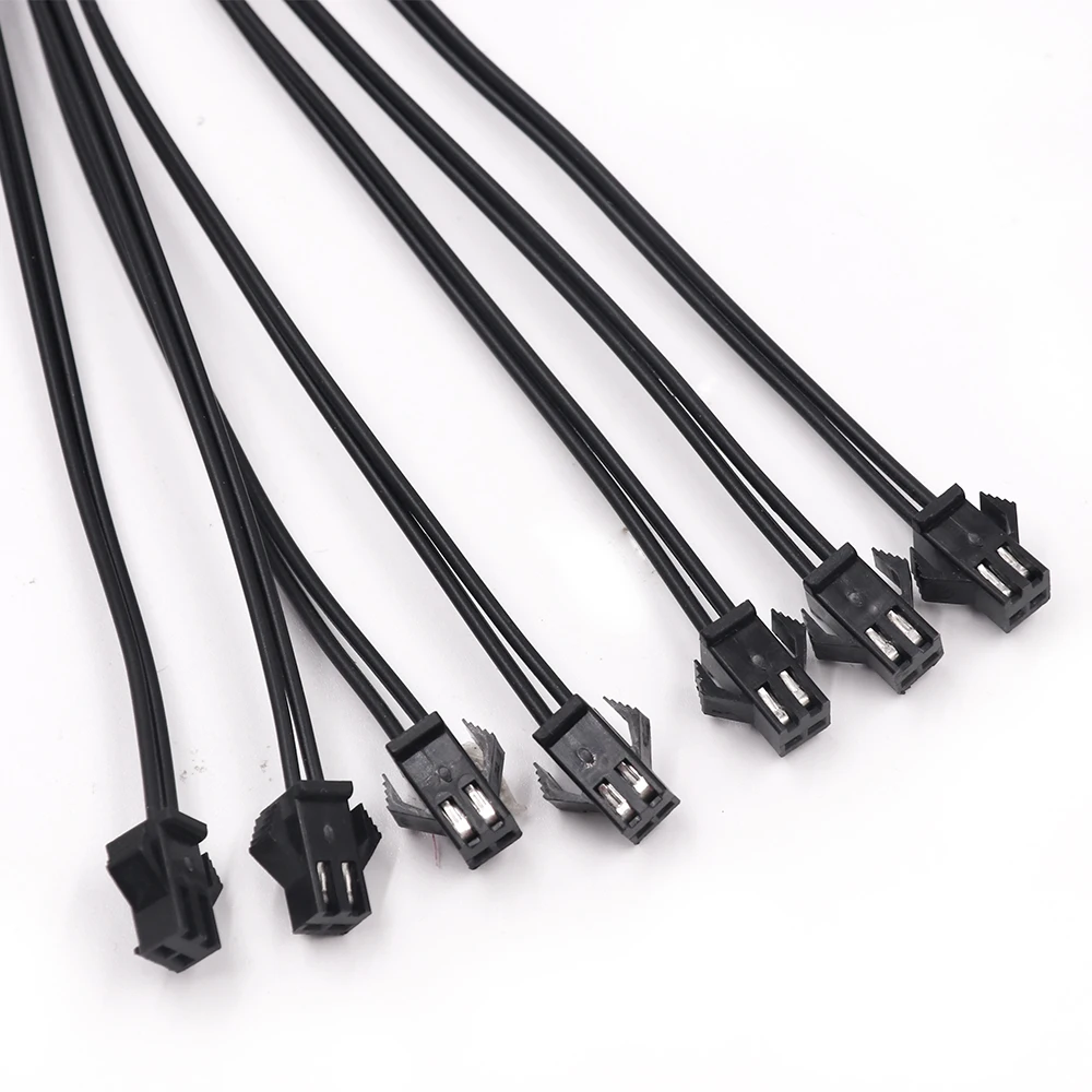 2 pin jst Соединительный сплиттер 1 в 2/3/4/5/6/7/8/9/10 разъемы для EL Neon Wrie 3V/12V ленточный