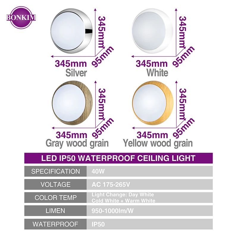 Светодиодные потолочные панели света Теплый Холодный белый затемнения простой