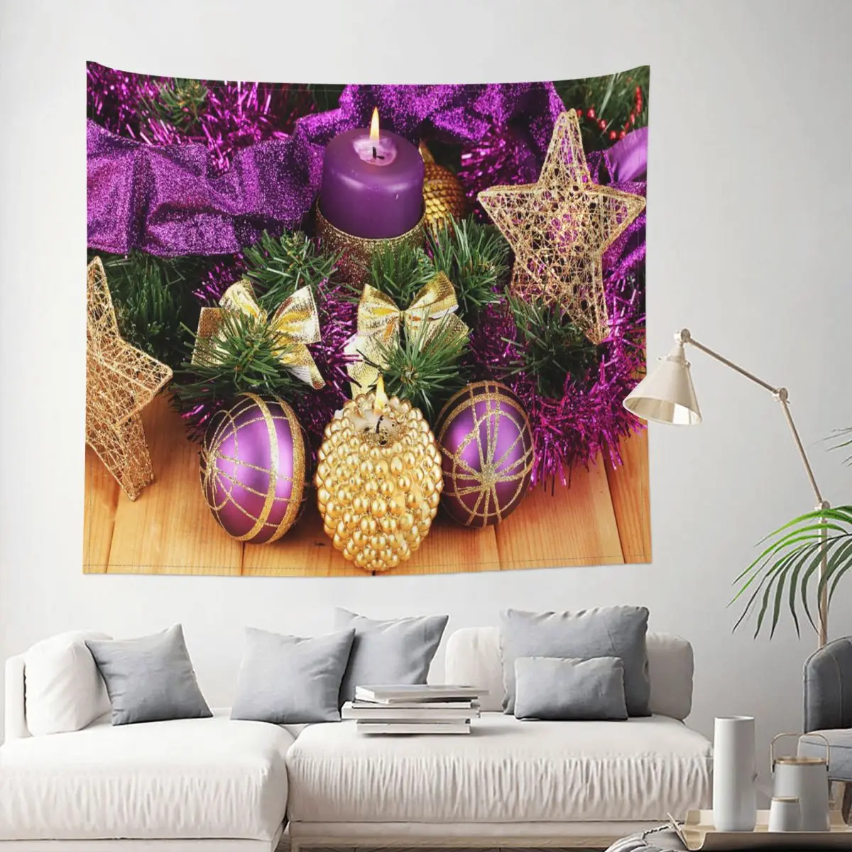 

Christmas Novyi God New Year Tapestry Christmas New Year Decoration Wall Room Home Decor Hanging Bedroom Kawaii Cartom Fashion