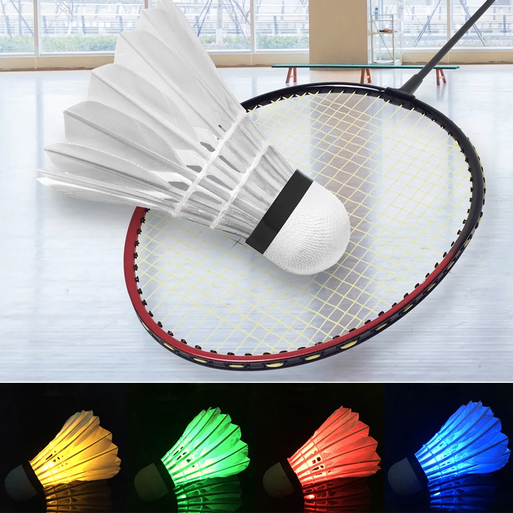 

Sports Supplies Lightweight Shuttlecock Lighting Glow Dark Night Playing Indoor/Outdoor Durable UV