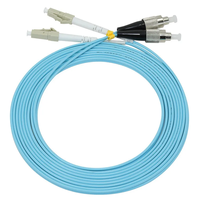 

10pcs/lot LC-FC 10Gbps OM3 MM 50/125 Multi Mode Optical Fiber Patch Cord 2.0mm Duplex Fiber Optical Jumper LC/UPC-FC/UPC
