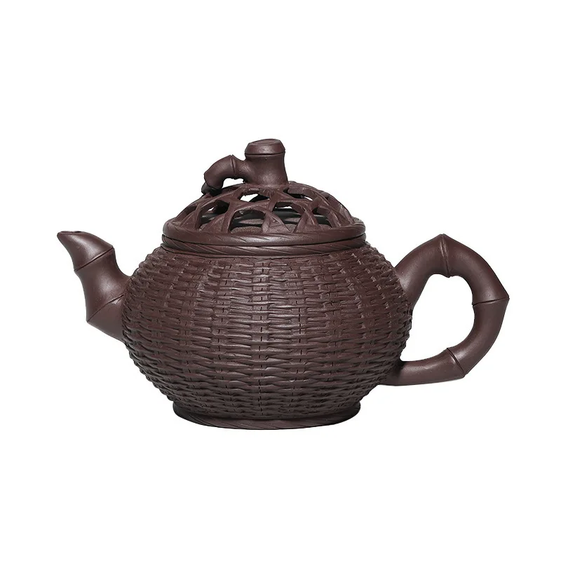 

Hundred Believe Dark-red Enameled Pottery Teapot Yixing Gift Raw Ore Purple Ink For Imprinting Of Seals Will Product Bamboo