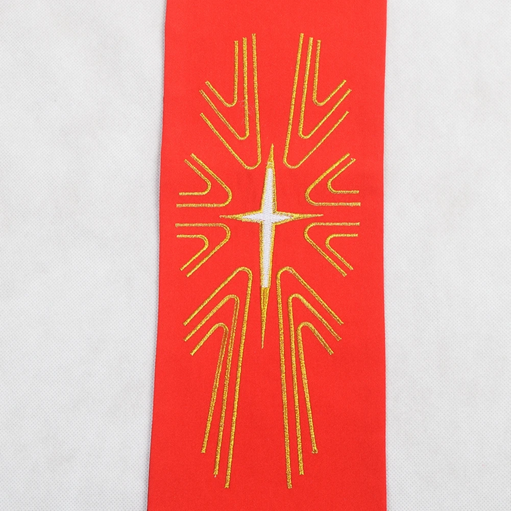 Шарф священника православного Красного духовенства Изысканный вышитый палантин