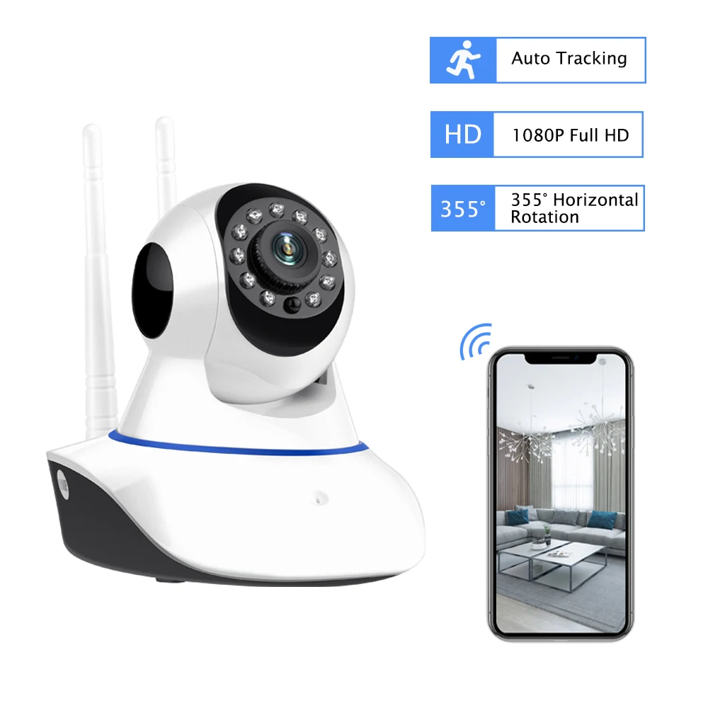 IP-камера HISMAHO 1080P Wi-Fi видеоняня ночное видение | Безопасность и защита