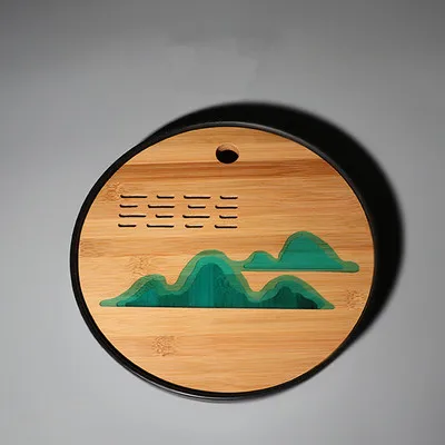 Японский стиль простой меламина бамбуковый Чай лоток для столовой посуды сухой