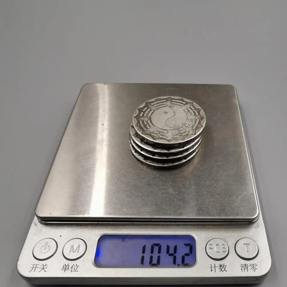 

Exquisite white copper (Taiji Bagua) home decoration