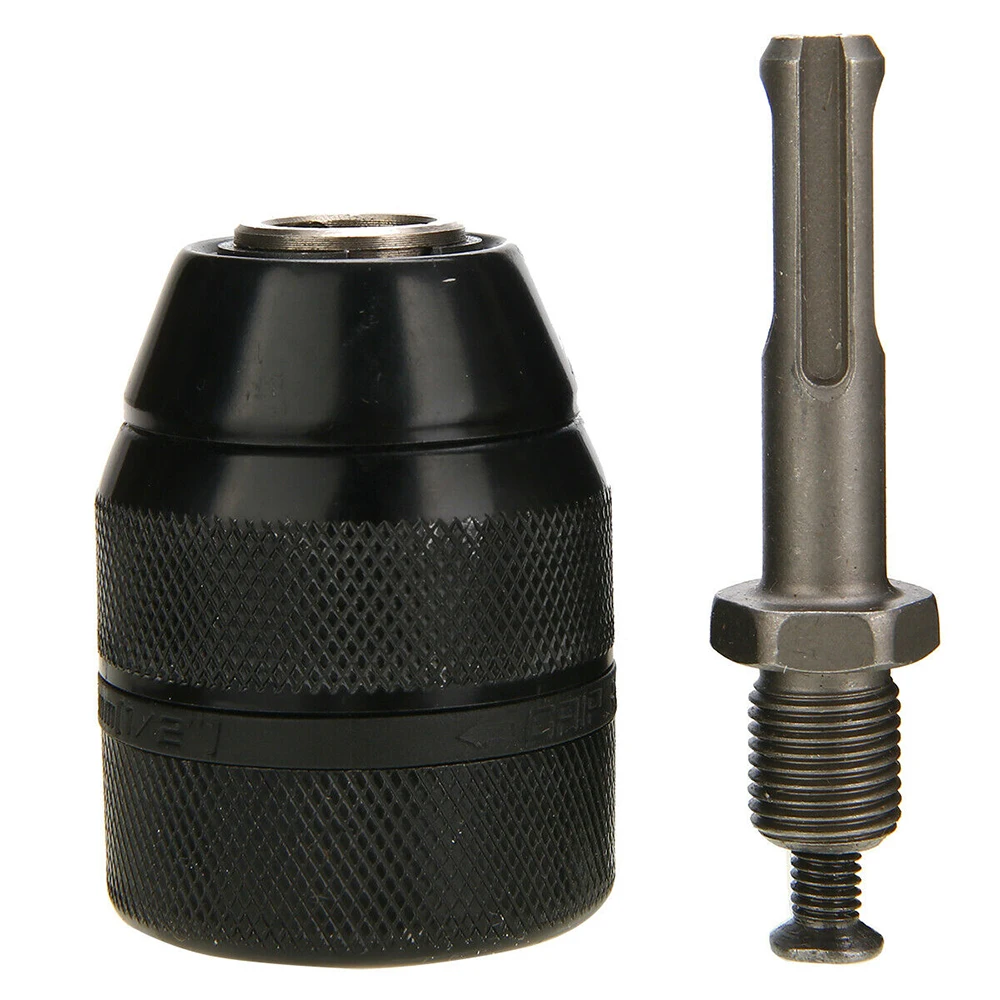

Keyless Drill Chuck & SDS Shank Adaptor Hole Drilling 42mm Head Converter 2-13mm