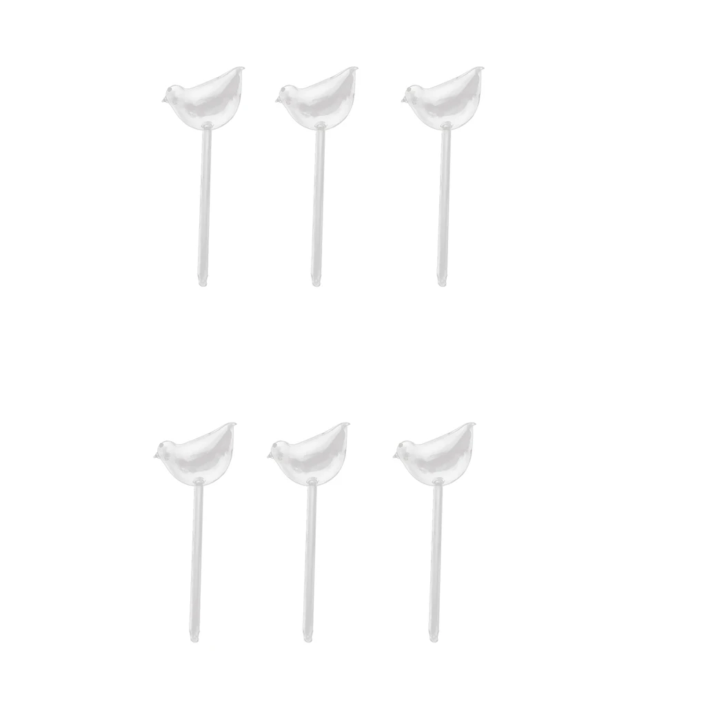 6x в виде птицы для Стекло завод с цветочным рисунком праздничное полива Спайк