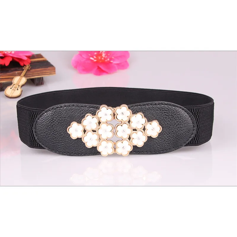 

High Quality Belts For Women Fashion Ladies Elastic Cummerbunds Slimming Waist Belt Luxury Dress Women's Belt Ceinture Female