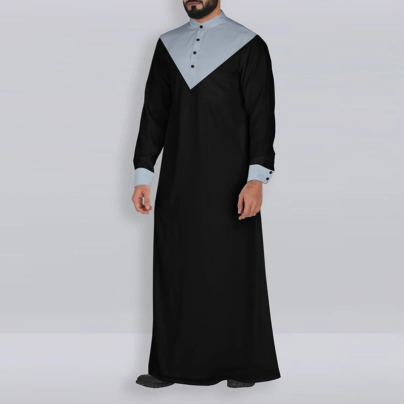 Кафтан Мужская мусульманская одежда jubba tobe abaya халат Дубай Саудовская арабское