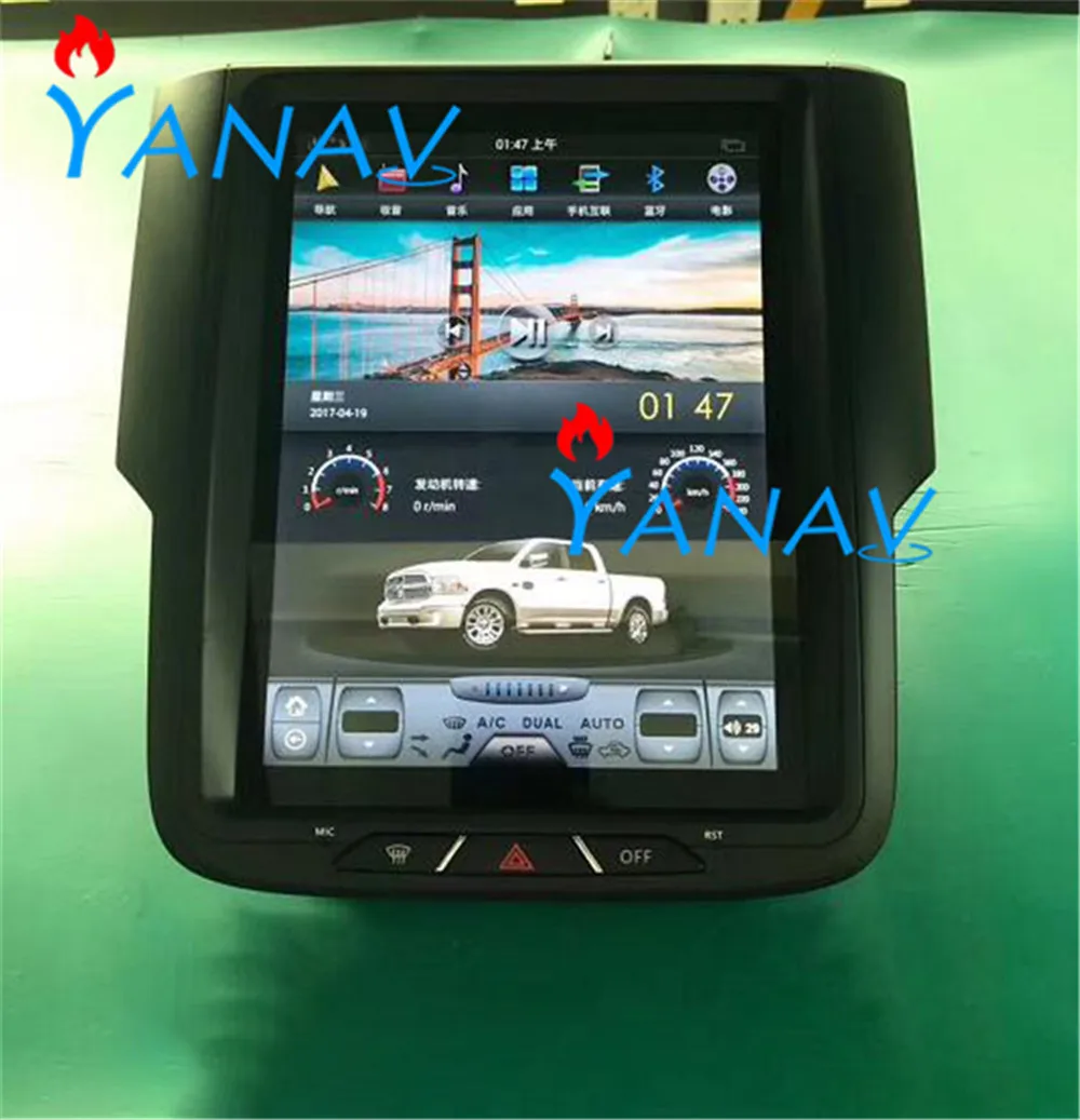 

10.4'' BIG Screen Car GPS Navigation Player car Radio stereo For-dodge ram 2013-2017 multimedia radio Android Built-in map