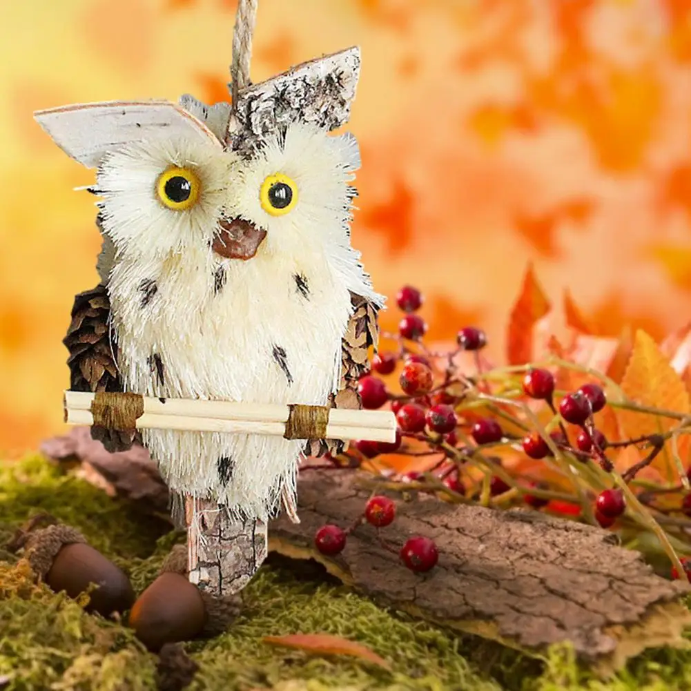 

1pcs Foam Owl Pendant Garden Christmas Ornament Handicraft Pendant Decor Home Decoration Furnishings Accessories