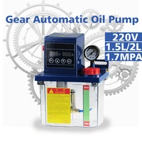 220v automatic gear central lubrication pump 1 5l 2l 2 5l oil grease injectors with oil piston distributor 2 10 road