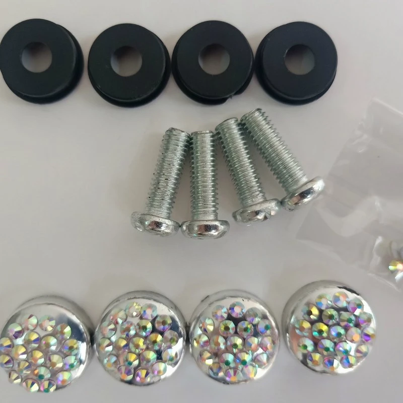 Bling AB горный хрусталь кристалл США Стандартный номерной знак рамки из
