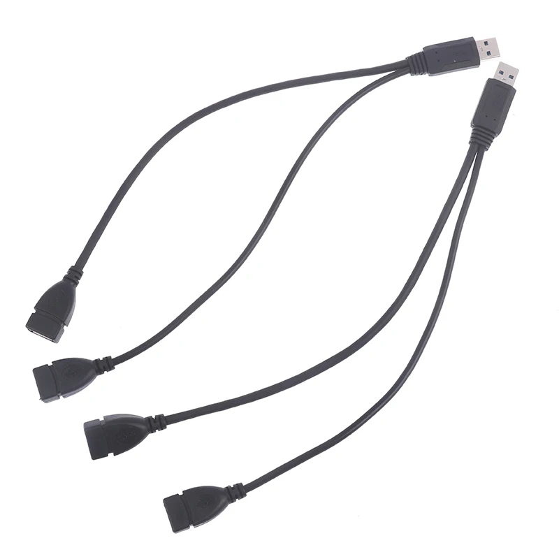 

USB 3.0 Splitter Cable USB 3.0 Male to Dual USB A Female Jack Y Hub USB Splitter Charger & Data Transfer Extension Cable