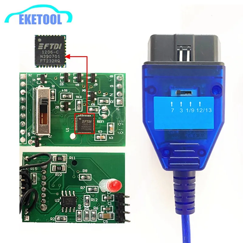 Для Фиат ECU сканирования VAG KKL OBD2 USB диагностический сканер для AUDI/VW/Skoda/сиденье