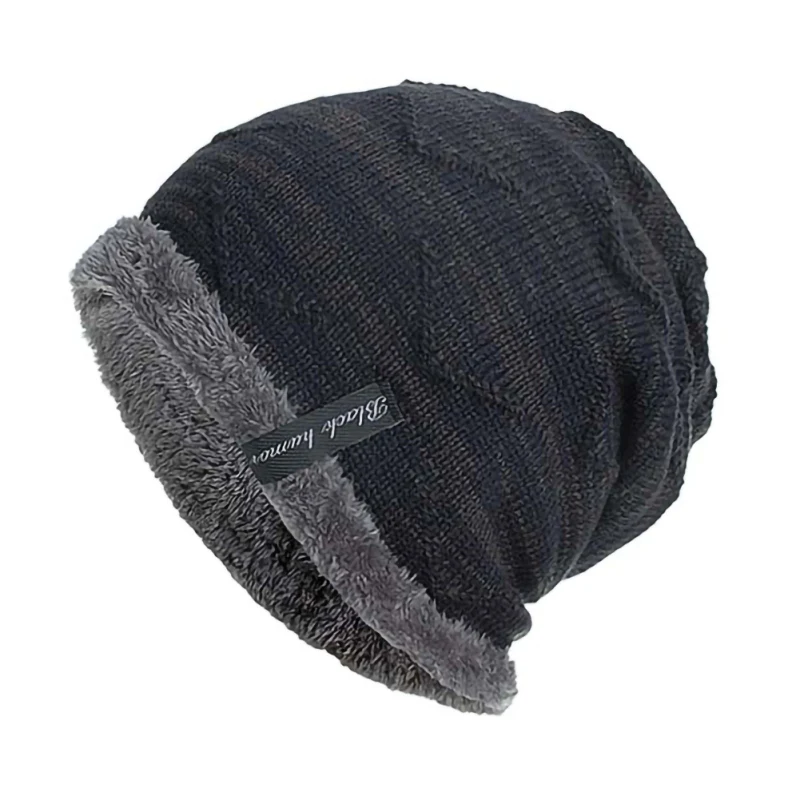 Мужская и женская зимняя флисовая шапка толстая теплая мягкая ветрозащитная