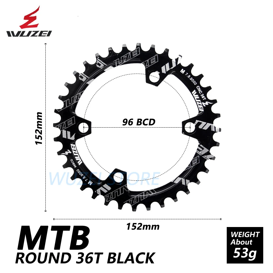 Wuzei Bcd 96mm Round /oval Bicycle Pedal Chair Mtb Wheel 32T 34T 36T For Shimano M7000 M8000 M9000 Handling | Спорт и развлечения