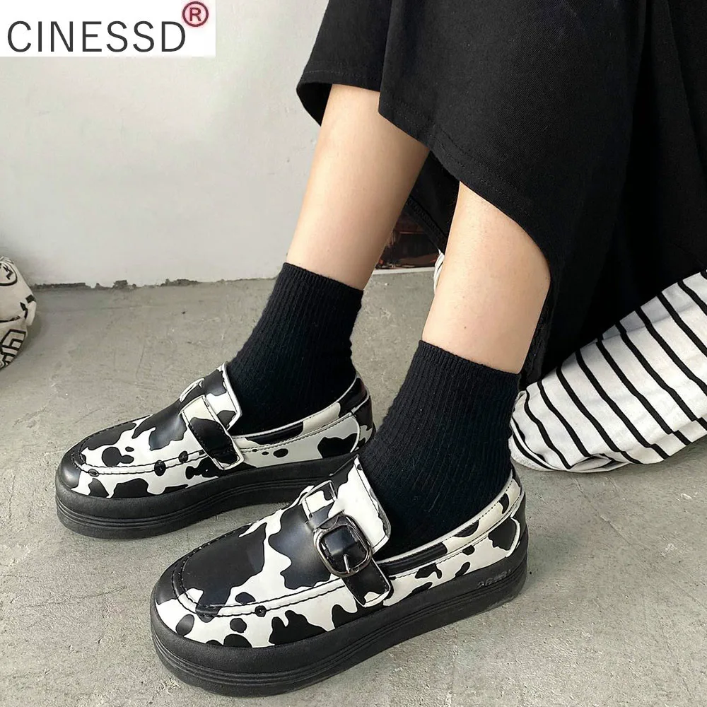 

2021 Elementary School Lolita Shoes Round Toe Buckle Trap Uniform Shoes Girls Lolita Cosplay Shoes Sweet Lolita Shoes